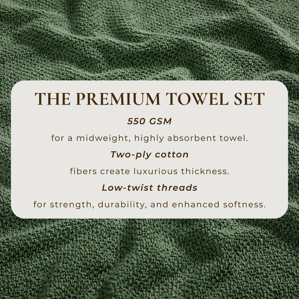 Cotton Textured Bath Towel Set - Acacia Collection