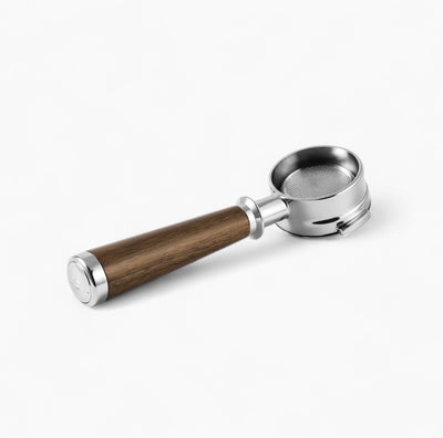 Bottomless Portafilter + Walnut Handle - E61 / La Marzocco