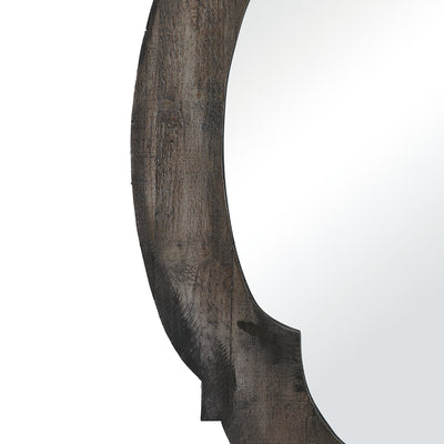 Wood Framed Wall Mirror - Aged Gray