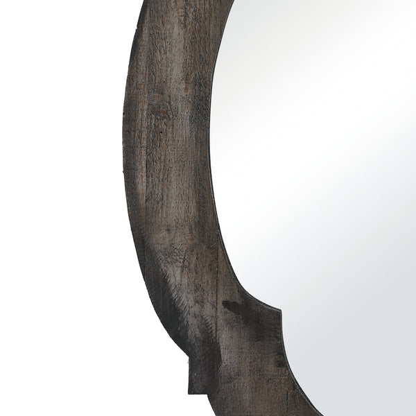 Wood Framed Wall Mirror - Aged Gray