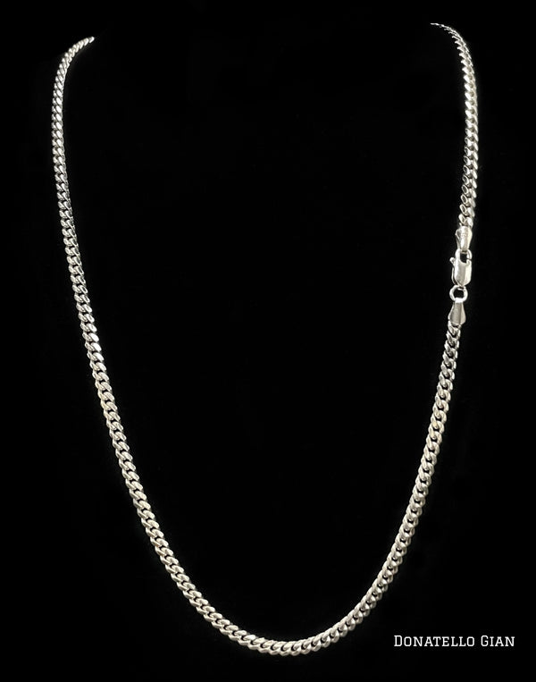 Sterling Silver 925 Miami Cuban Link Chain 4MM, 16