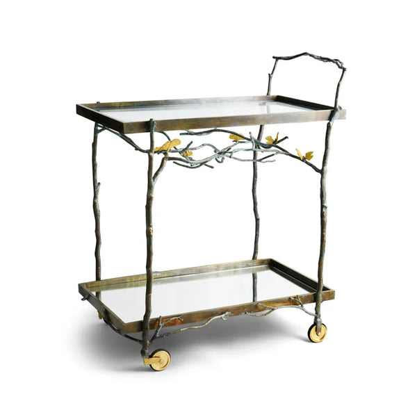 Butterfly Ginkgo Bar Cart by Michael Aram