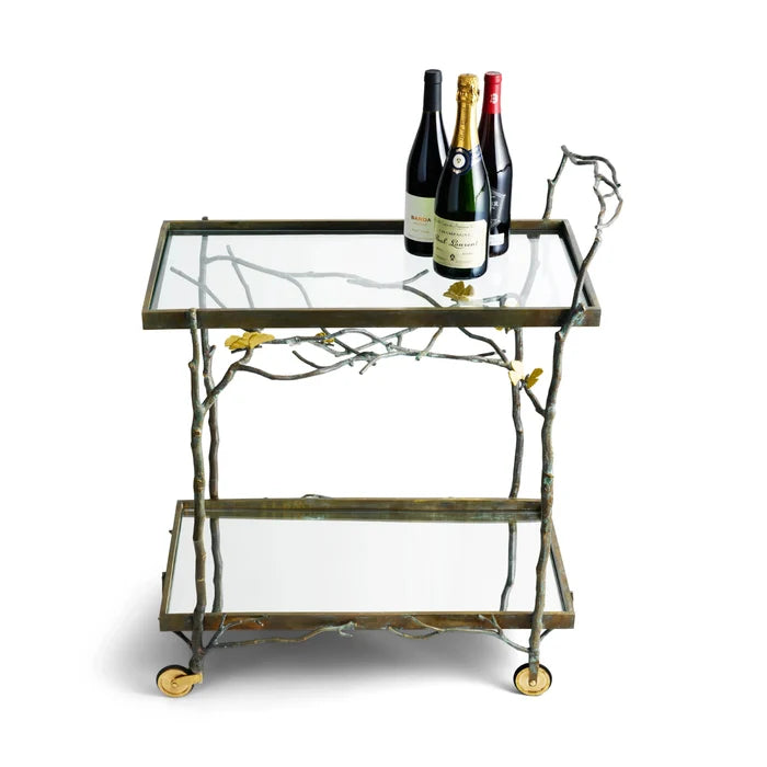 Butterfly Ginkgo Bar Cart by Michael Aram