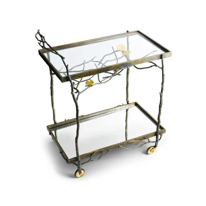 Butterfly Ginkgo Bar Cart by Michael Aram