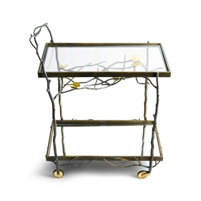 Butterfly Ginkgo Bar Cart by Michael Aram