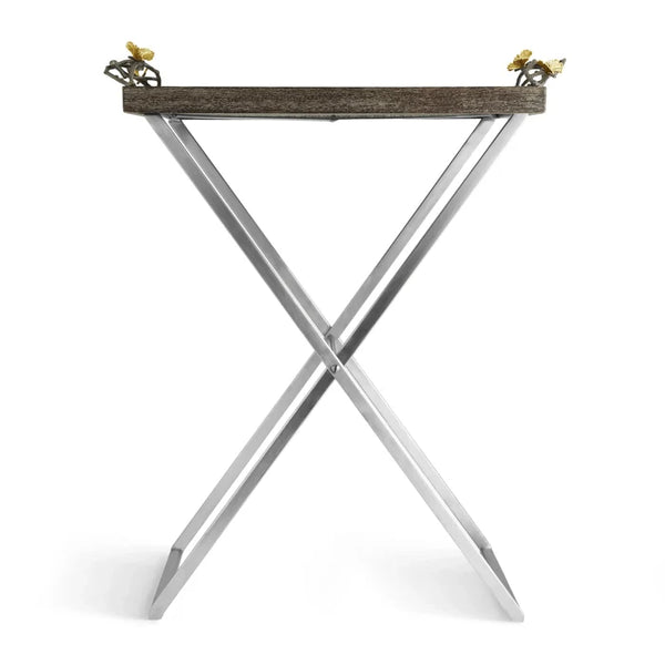 Butterfly Ginkgo Butler Tray Stand by Michael Aram