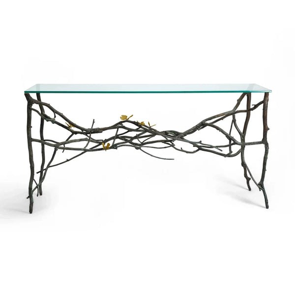 Butterfly Ginkgo Console Table by Michael Aram