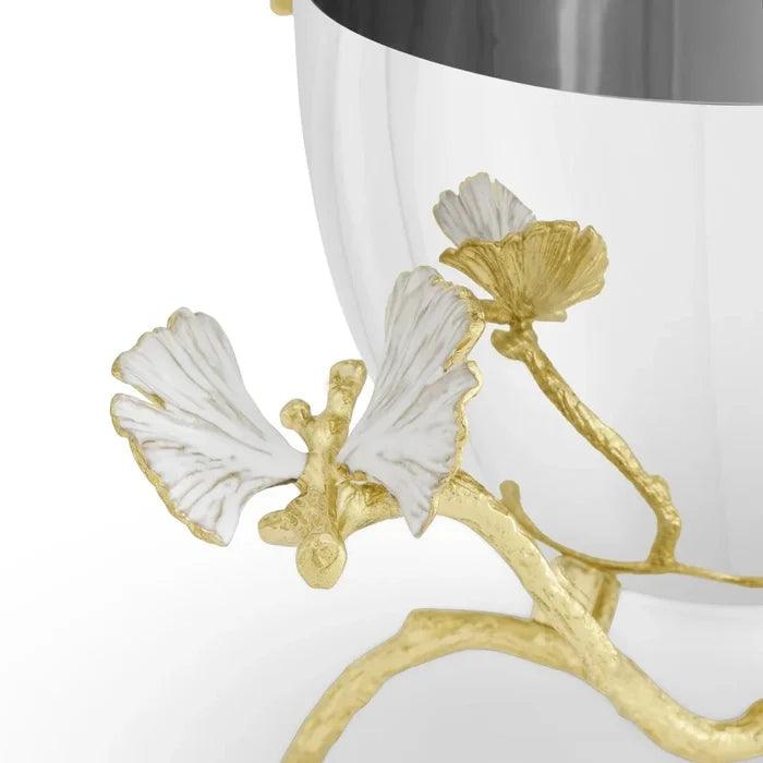 Butterfly Ginkgo Gold Bowl by Michael Aram