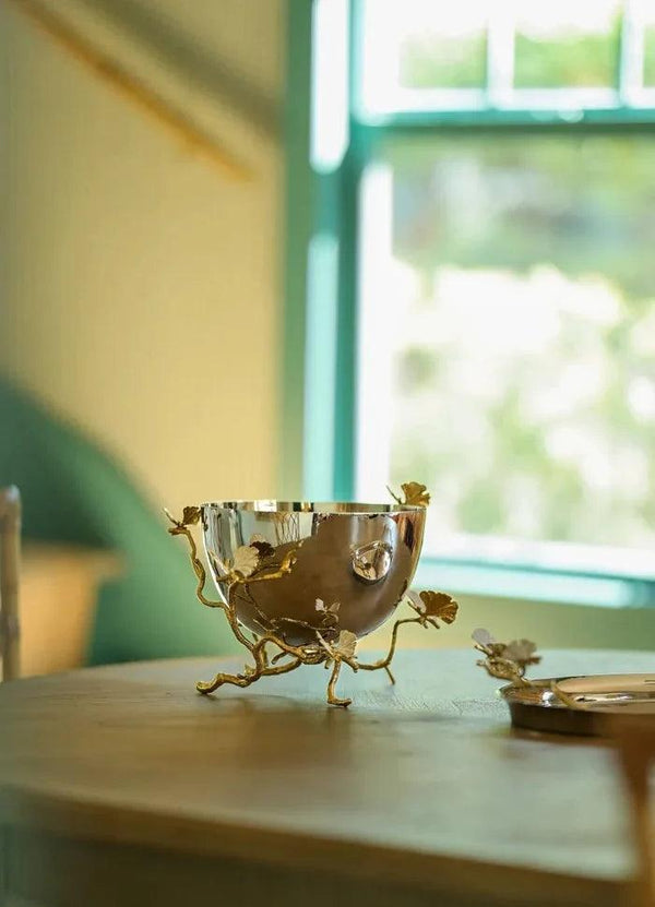 Butterfly Ginkgo Gold Bowl by Michael Aram