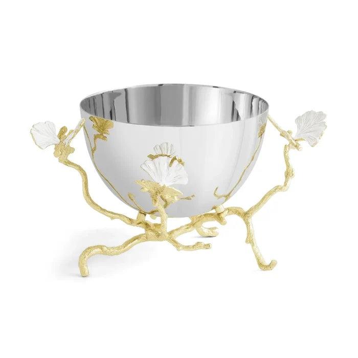 Butterfly Ginkgo Gold Bowl by Michael Aram