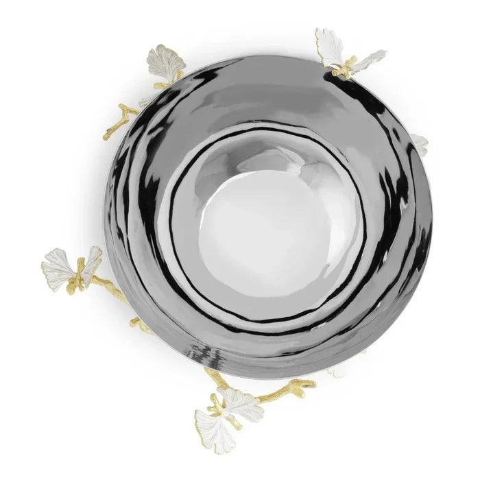 Butterfly Ginkgo Gold Bowl by Michael Aram