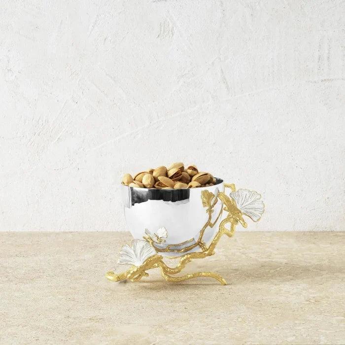 Butterfly Ginkgo Gold Bowl by Michael Aram