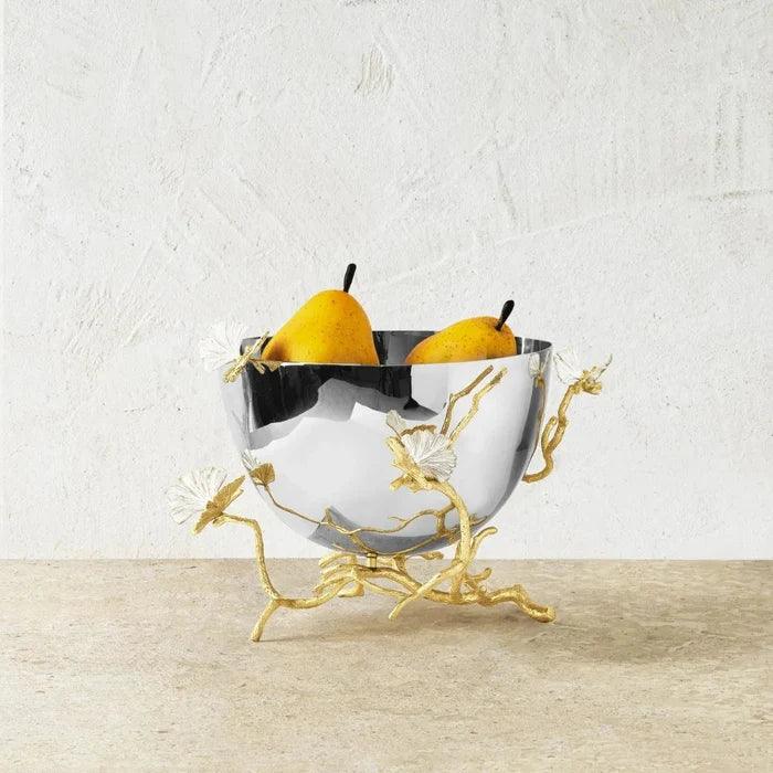 Butterfly Ginkgo Gold Bowl by Michael Aram