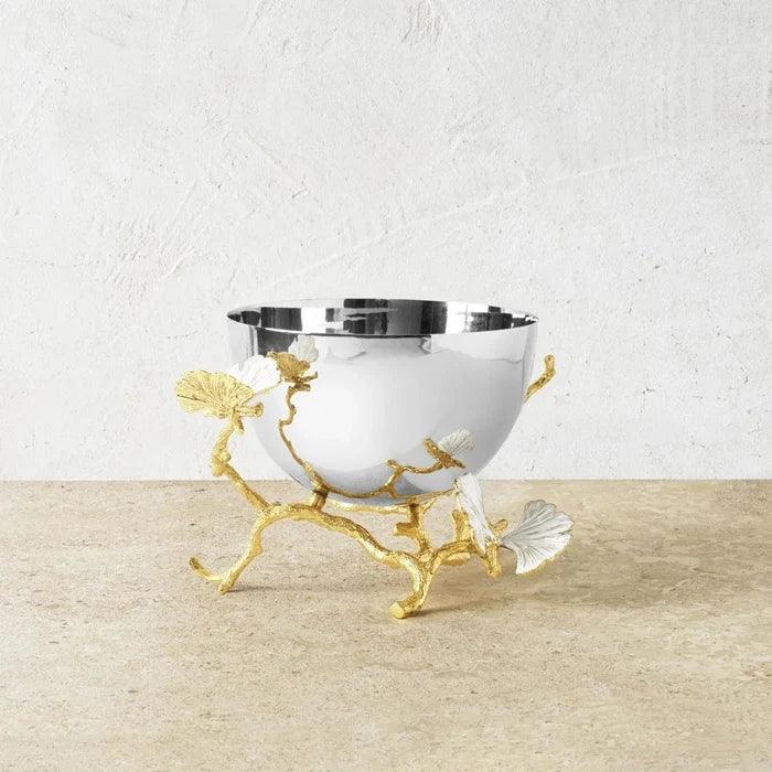Butterfly Ginkgo Gold Bowl by Michael Aram