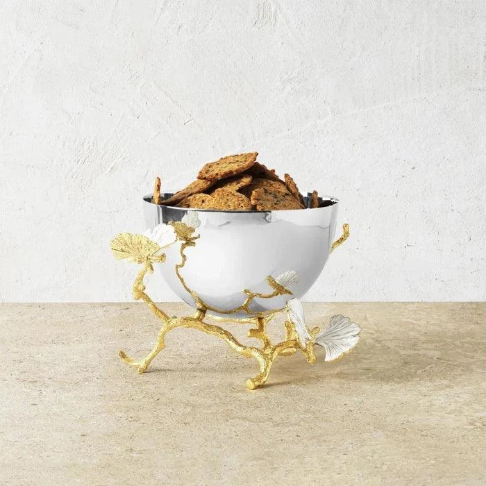 Butterfly Ginkgo Gold Bowl by Michael Aram