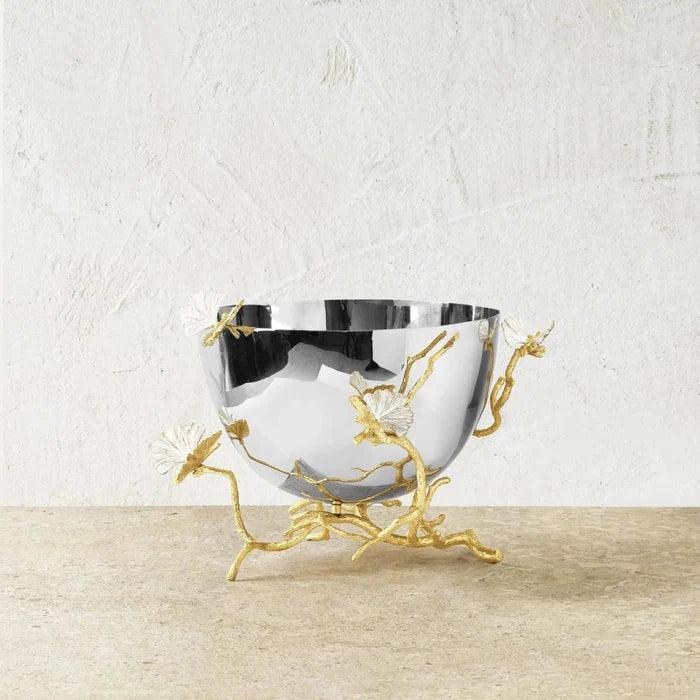 Butterfly Ginkgo Gold Bowl by Michael Aram