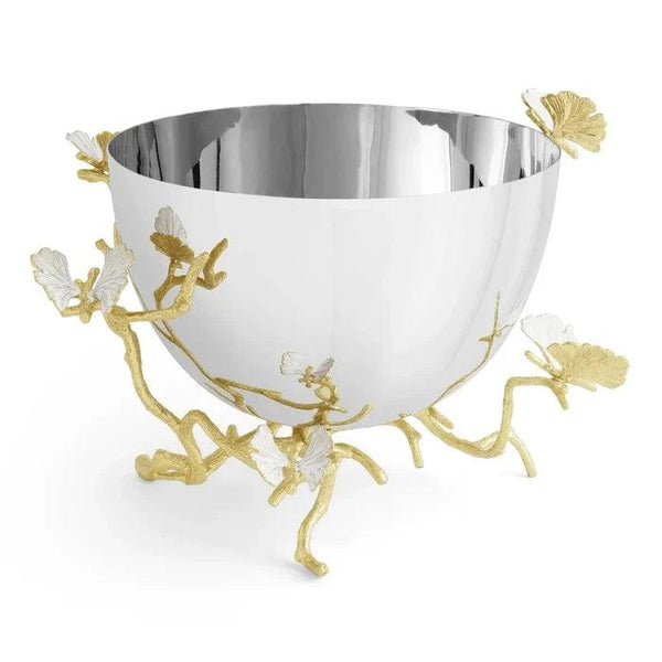 Butterfly Ginkgo Gold Bowl by Michael Aram