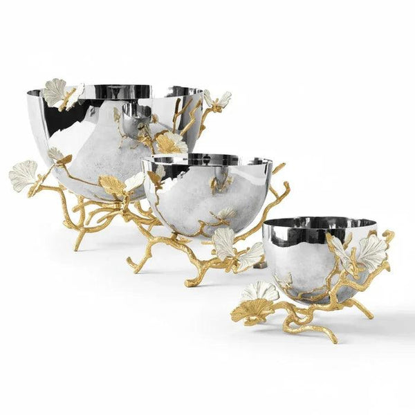Butterfly Ginkgo Gold Bowl by Michael Aram
