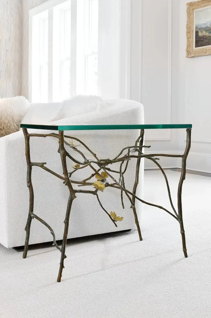 Butterfly Ginkgo Side Table by Michael Aram