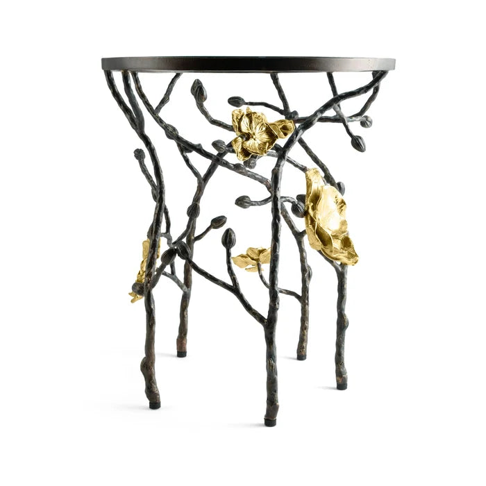 Gold Orchid Accent Table by Michael Aram