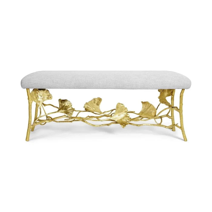 Golden Ginkgo Bench by Michael Aram