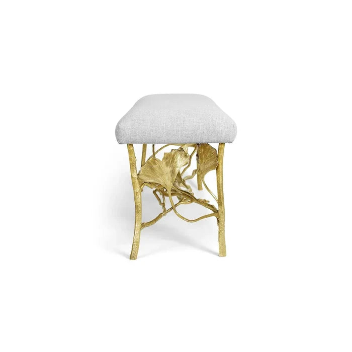 Golden Ginkgo Bench by Michael Aram