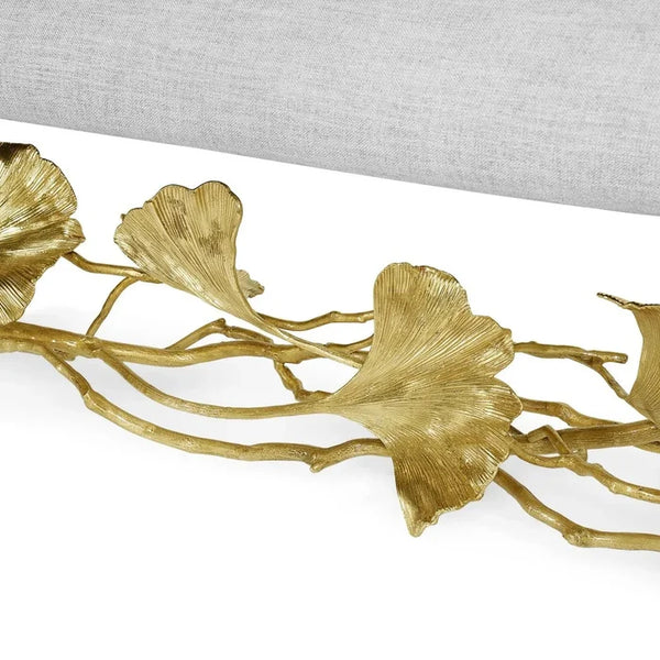 Golden Ginkgo Bench by Michael Aram