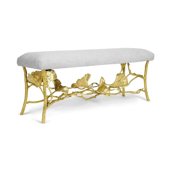 Golden Ginkgo Bench by Michael Aram