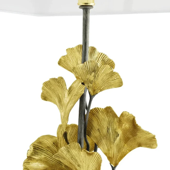 Golden Ginkgo Table Lamp by Michael Aram