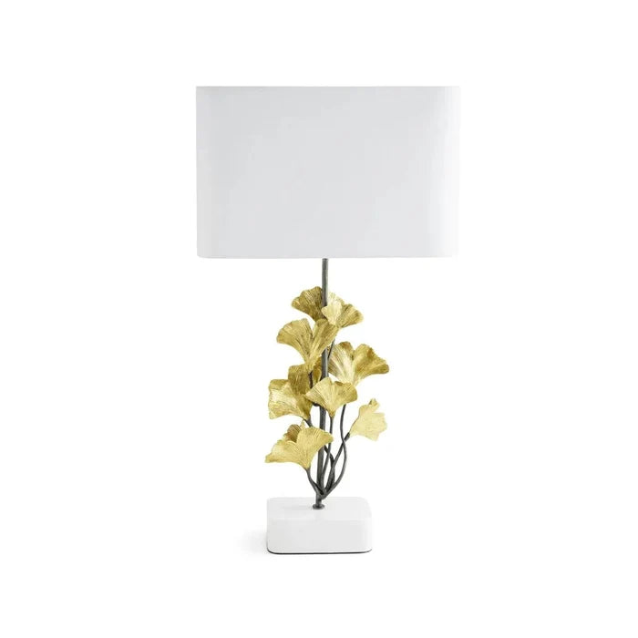 Golden Ginkgo Table Lamp by Michael Aram