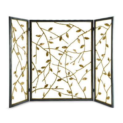 Twig & Leaf Decorative Fireplace Screen by Michael Aram