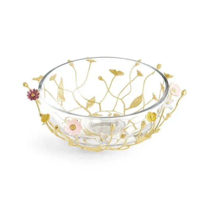 Wildflowers Large Glass Bowl by Michael Aram