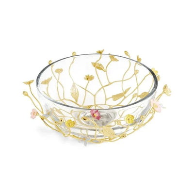 Wildflowers Large Glass Bowl by Michael Aram