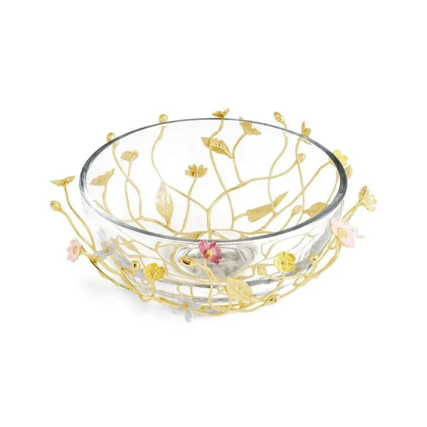 Wildflowers Large Glass Bowl by Michael Aram