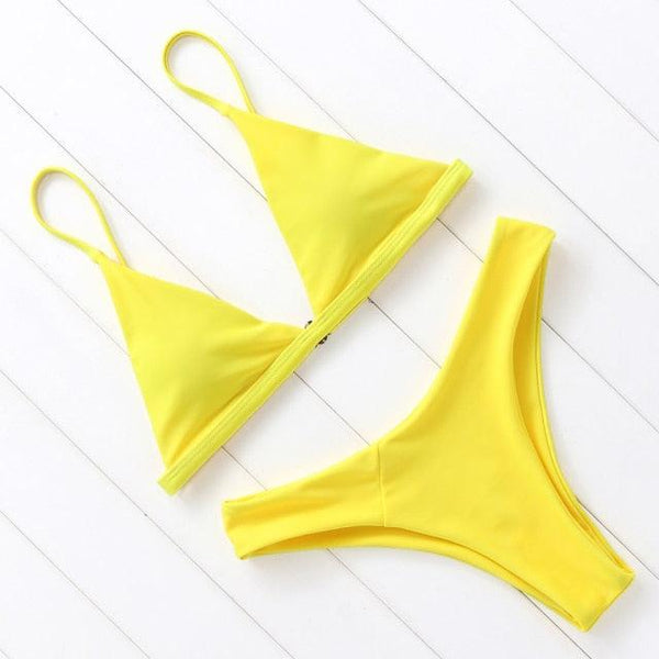 Micro Mini Bikini Swimwear Women Halter Push Up Bikini Set Padded Bra  Women's Underwired Triangle Bathing Two Pieces Swimsuit Bikini Set  Swimsuit Bandage Swim Suit