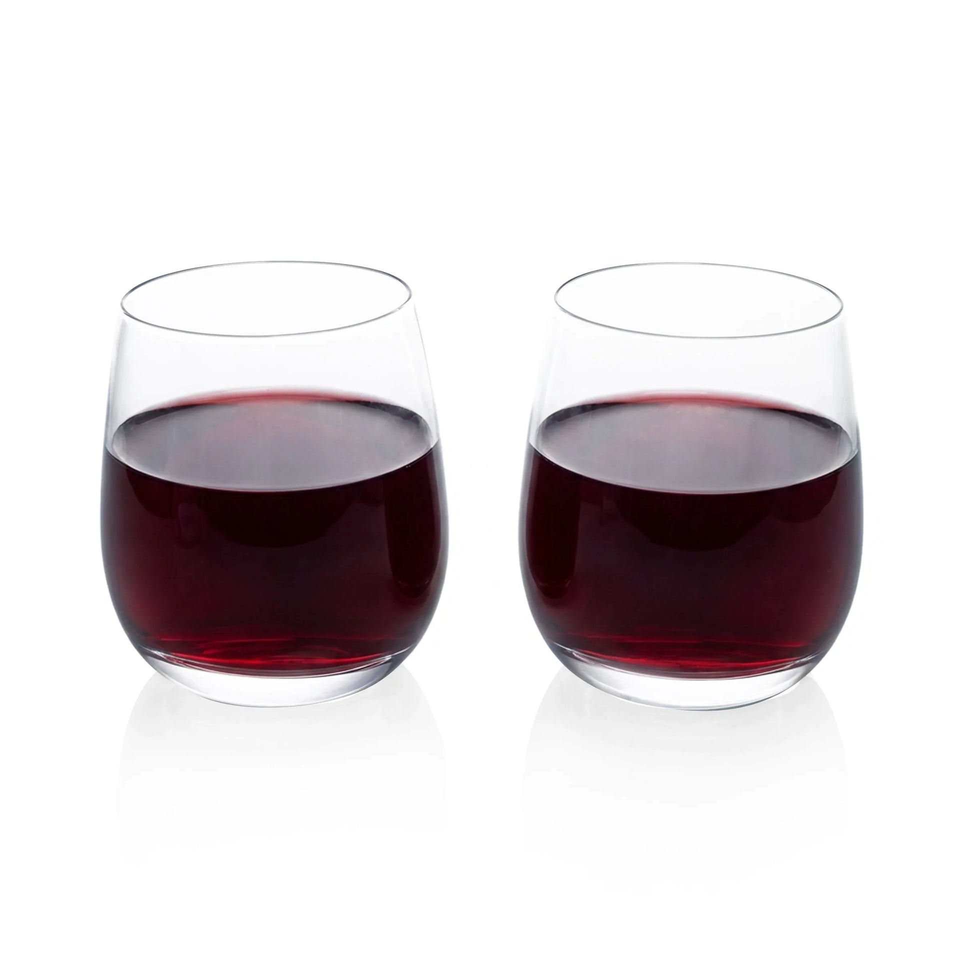 Set of 2 Stemless Wine Glasses
