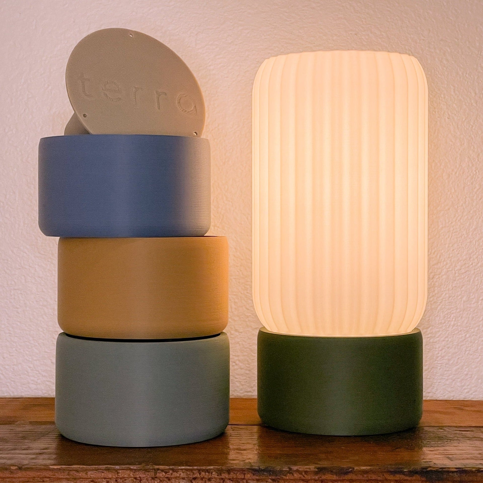 Milk Shade Barrel Table Lamp Terra Labs