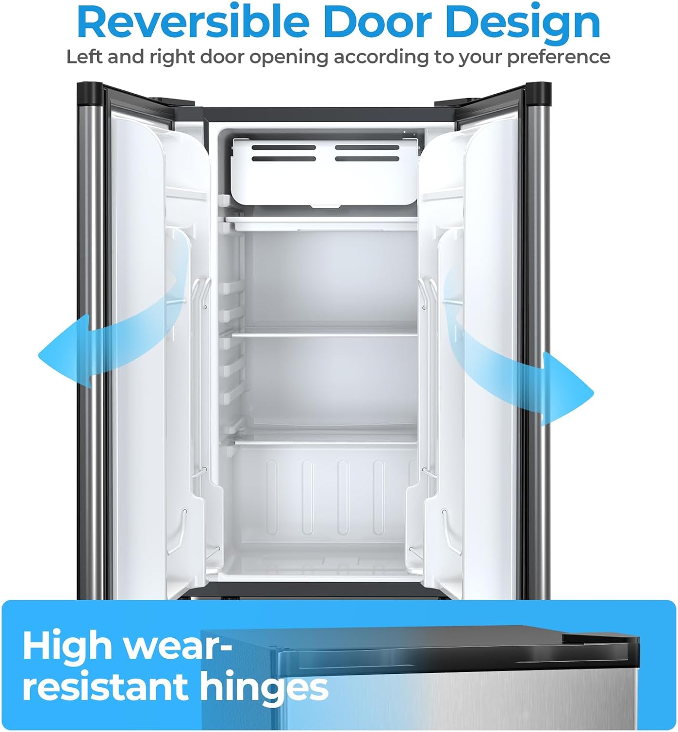 Mini Compact Refrigerator with Freezer, 2.6 Cu.Ft 58070RRE0 Kismile