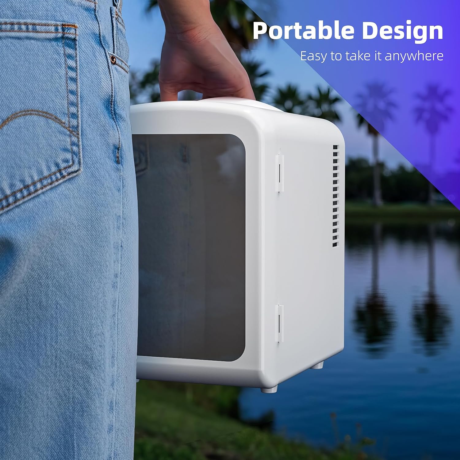 Mini Compact Refrigerator with Gaming Light  F3404L Kismile