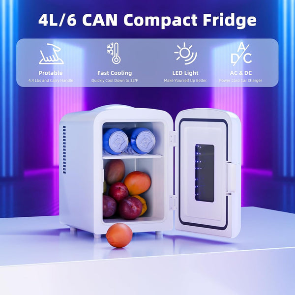 Mini Compact Refrigerator with Gaming Light  F3404L Kismile
