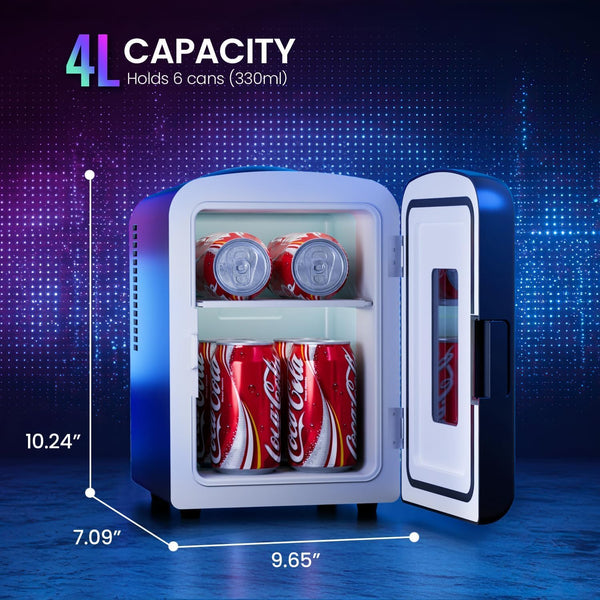 Mini Compact Refrigerator with Gaming Light  F3404L Kismile