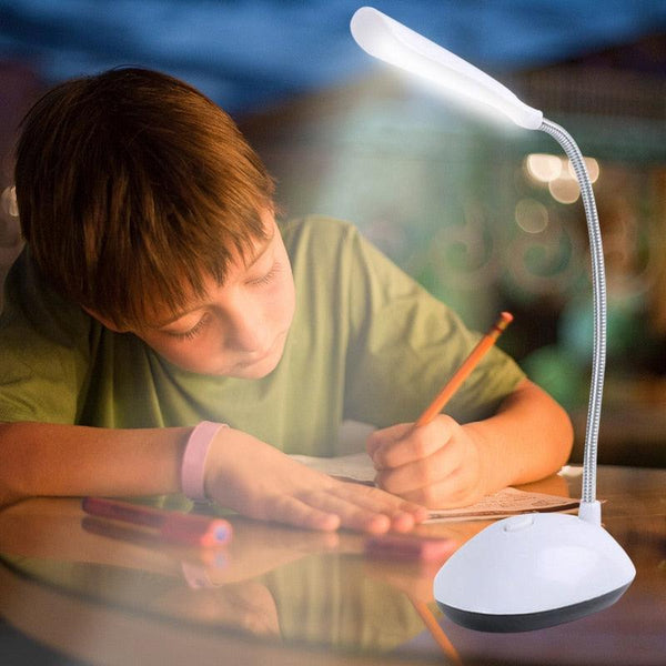 Mini Portable LED Table Light Foldable Student Book Reading Study Desk Lamp Eye Protection Battery Bedroom Office Bright Light Decorative Table Lamp Cute Study Lamps for Bedroom Décor