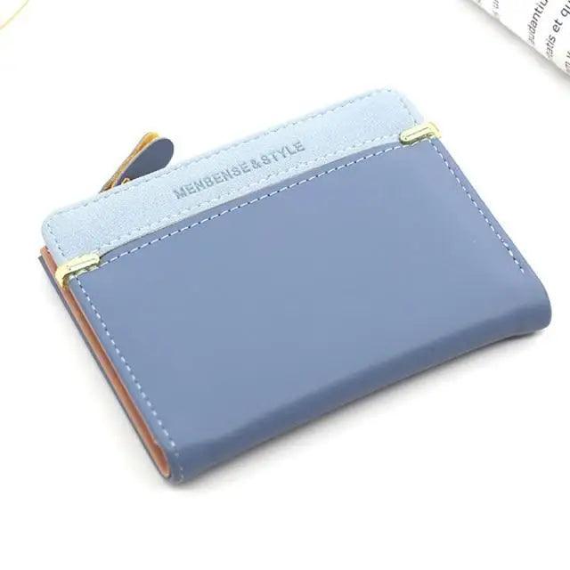 Mini PU Leather Women Elegant  Purse Wallet Simple Design Lightweight Portable Small Female Wallet