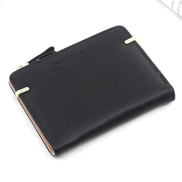 Mini PU Leather Women Elegant  Purse Wallet Simple Design Lightweight Portable Small Female Wallet