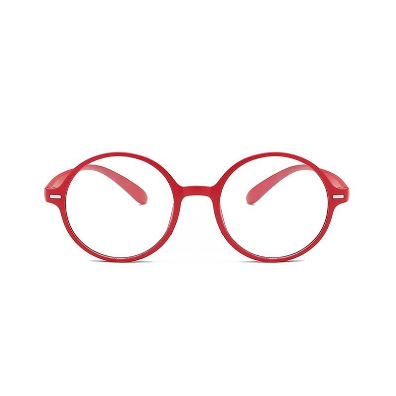 Mini Small Comfortable Round Reading Glasses Female Male Black Red Bendable Retro Ultra Light Hyperopia Frame +1.0 to +4.0