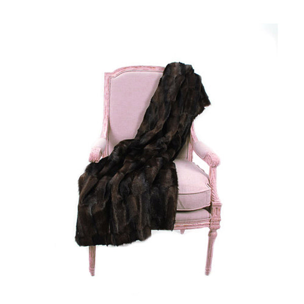Fur Throw 'Mink Brown'