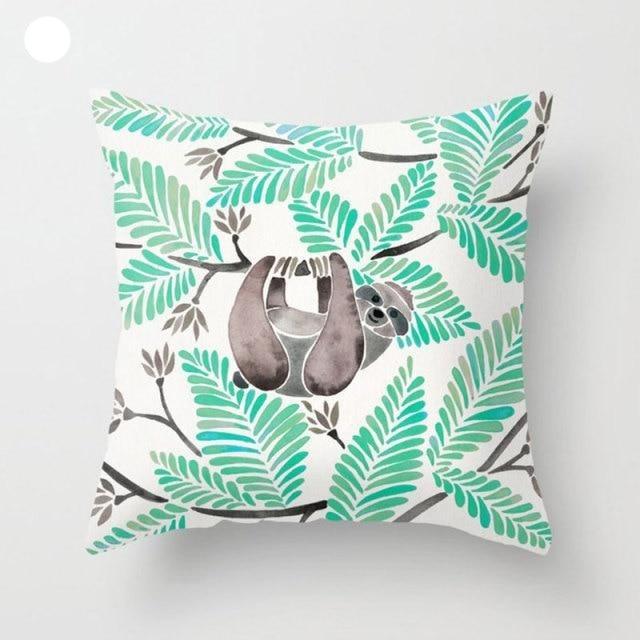 Mint Green Cushion Cover Pillowslip Home Supplies Decorative Fresh Mint Green Gray Watercolour Stripes Generic Solid Decorative Bedroom Pillow Cases Covers Pillow Case Simple Living Room