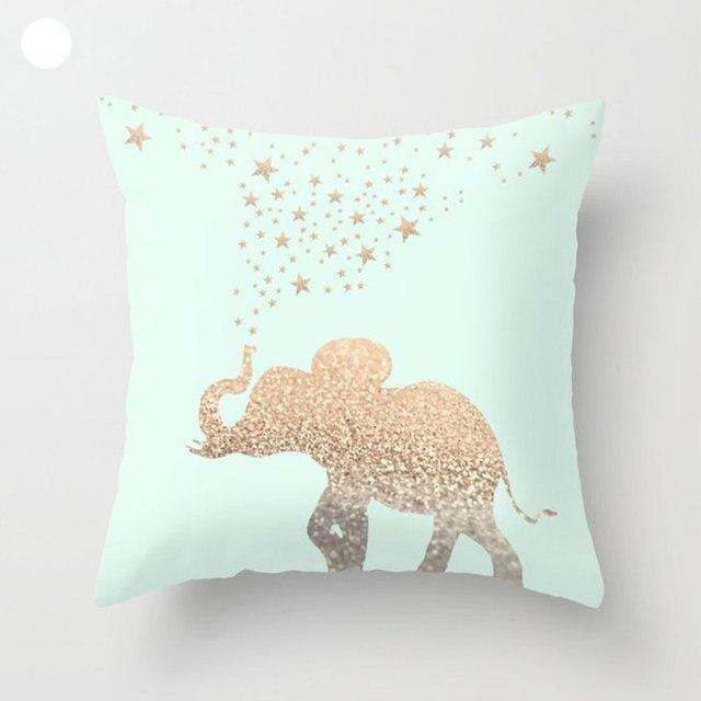 Mint Green Cushion Cover Pillowslip Home Supplies Decorative Fresh Mint Green Gray Watercolour Stripes Generic Solid Decorative Bedroom Pillow Cases Covers Pillow Case Simple Living Room