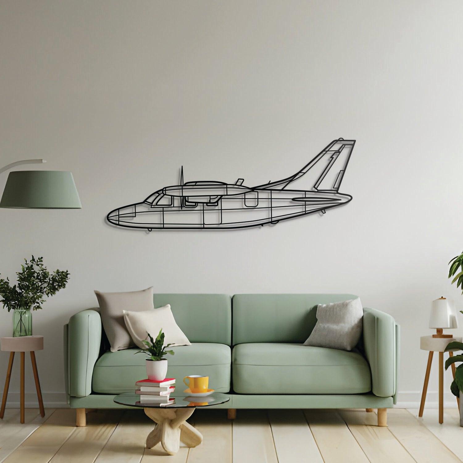 MU-2K Metal Aircraft Wall Art - NCP0290