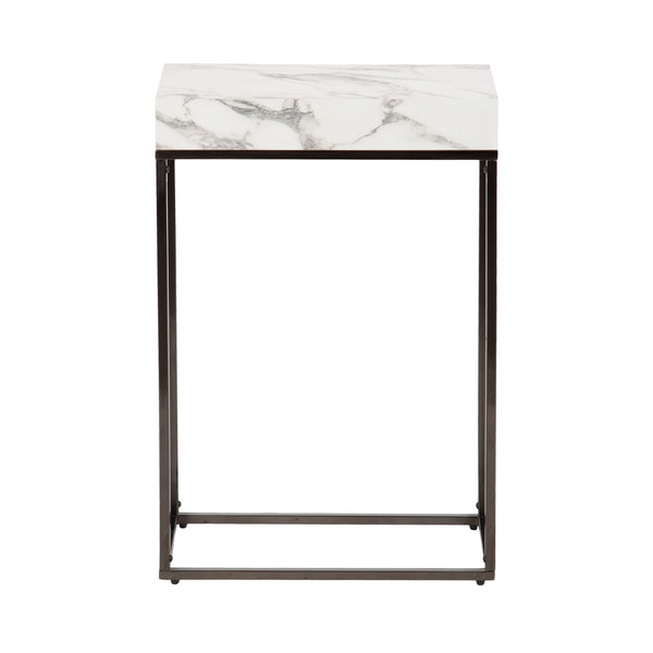 Karlsen Wood and Metal Slim Side Table
